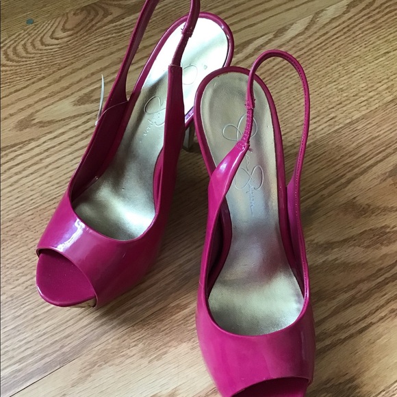 Jessica Simpson Magenta Heels 